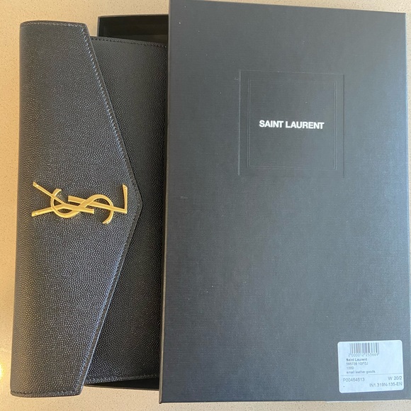 Saint Laurent uptown leather envelope pouch - Picture 10 of 12